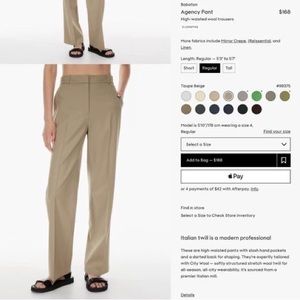 Aritzia Agency Pant